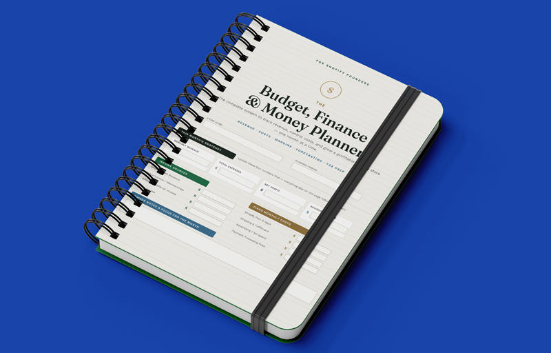 Shopify Budget, Finance & Money Planner printable PDF layout preview